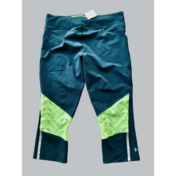 UNDER ARMOUR LADIES HEATGEAR VENT COMPRESSION ATHLETIC RUNNING PANTS NEW LARGE - Picture 1 of 5